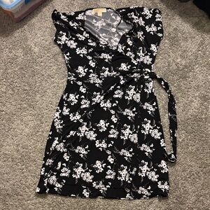MICHAEL Michael Kors Black and White Floral Mini Dress